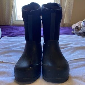 Bogs Black Kids Waterproof Mid-Calf Rain Boots
